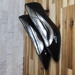 Rampage Black Patent Heels